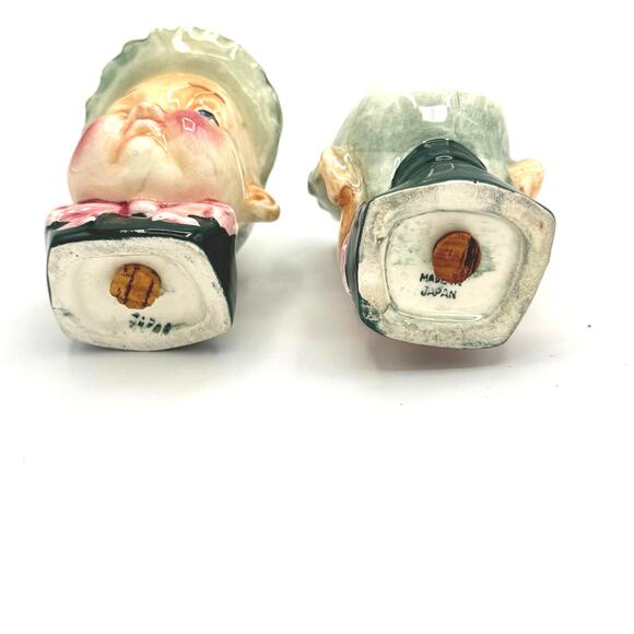 Vintage Japan Baby Face Salt & Pepper Shakers 1950s Kitsch Bonnet Decor - Picture 6 of 6